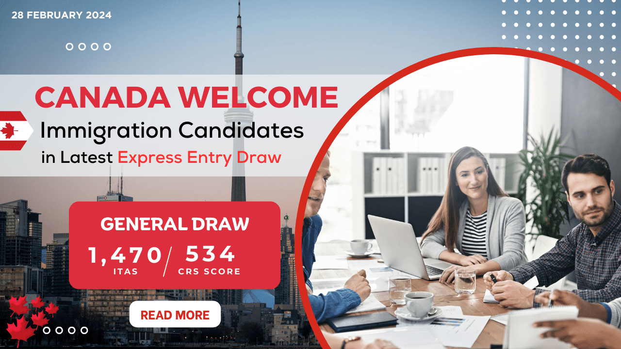 BREAKING Canada has held a new General Express Entry draw. A total of 1,470  candidates were invited with scores starting at 534 CRS… | Instagram